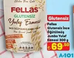 FELLAS GLUTENSİZ İNCE ÖĞÜTÜLMÜŞ JUMBO YULAF EZMESİ 300 G fiyat ve kampanya bilgisi